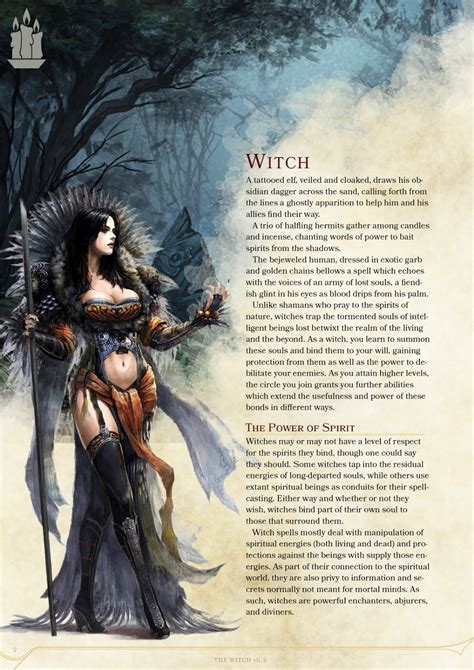 Dnd 5e witch character creation